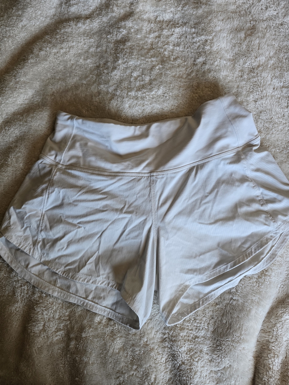 lululemon Speed Up Lined Running Shorts | White, Size 4